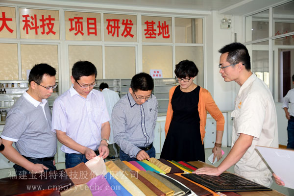 平湖市委辦副主任、政研室主任陶熠旻，平湖市委政研室副主任林士良，平湖市發(fā)改局副局長姜忠良，平湖市委市政府接待辦副主任雷耘一行，蒞臨福建寶利特科技股份有限公司考察