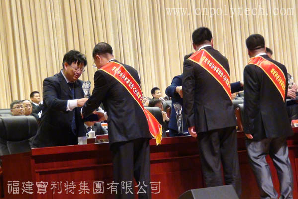 第四屆世界閩商大會_寶利特陳炳琪總裁榮獲福建省非公有制經(jīng)濟人士捐贈公益事業(yè)突出貢獻(xiàn)獎