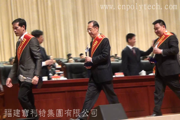第四屆世界閩商大會_寶利特陳炳琪總裁榮獲福建省非公有制經(jīng)濟人士捐贈公益事業(yè)突出貢獻(xiàn)獎